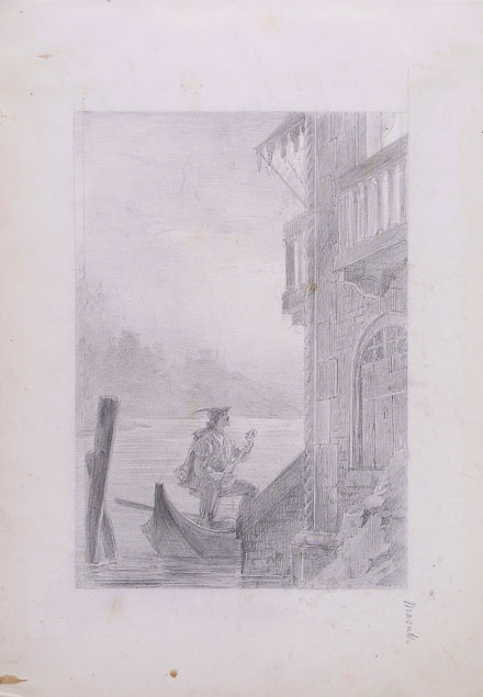 Antonio Masutti, serenade on a gondola